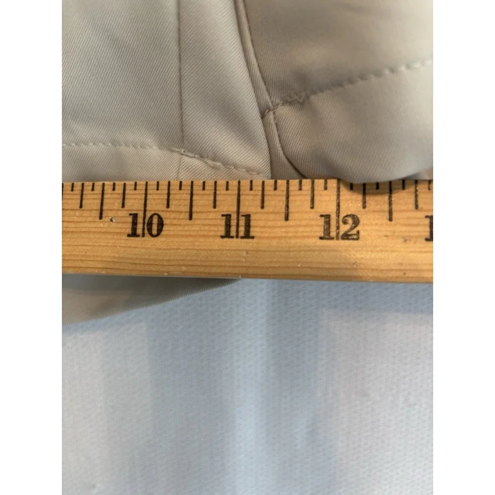 HAGGAR COOL 18 PRO Golf Shorts Men's 36x9 Khaki Adjustable Waist
